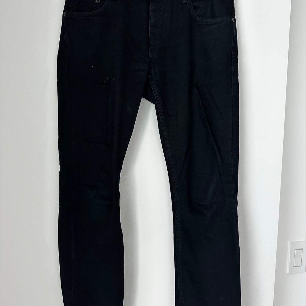 Rag & Bone Slim Leg Denim Black Resin